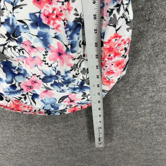 Motherhood Maternity T-Shirt Women M Medium White Floral Short Sleeve Casual - Picture 6 of 7